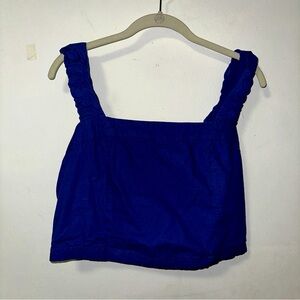 Blue Free People Crop Top Large